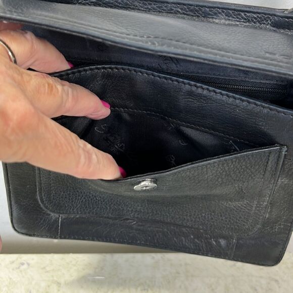 Retro Fossil Leather Bag Black - Picture 7 of 9